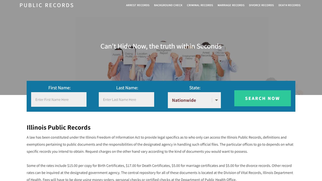 Illinois Public Records | Get Instant Reports On People